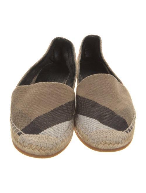 Burberry Canvas Plaid Print Espadrilles