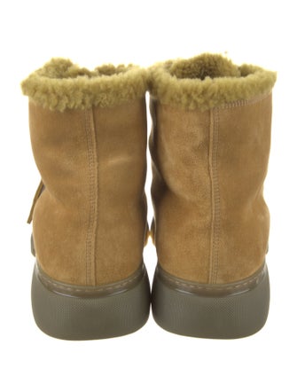 Burberry Suede Lace-Up Boots