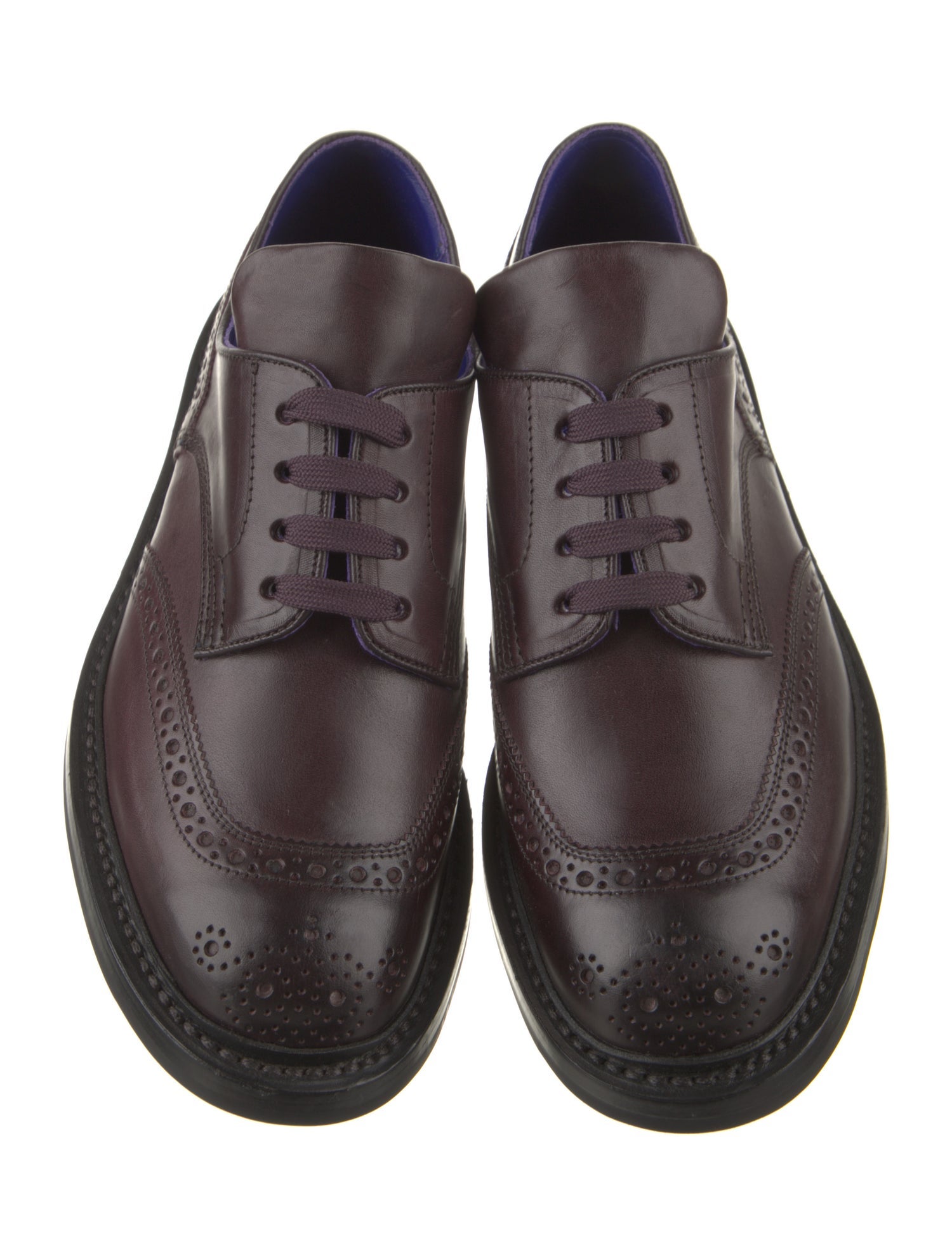 Burberry Leather Lasercut Accents Brogues