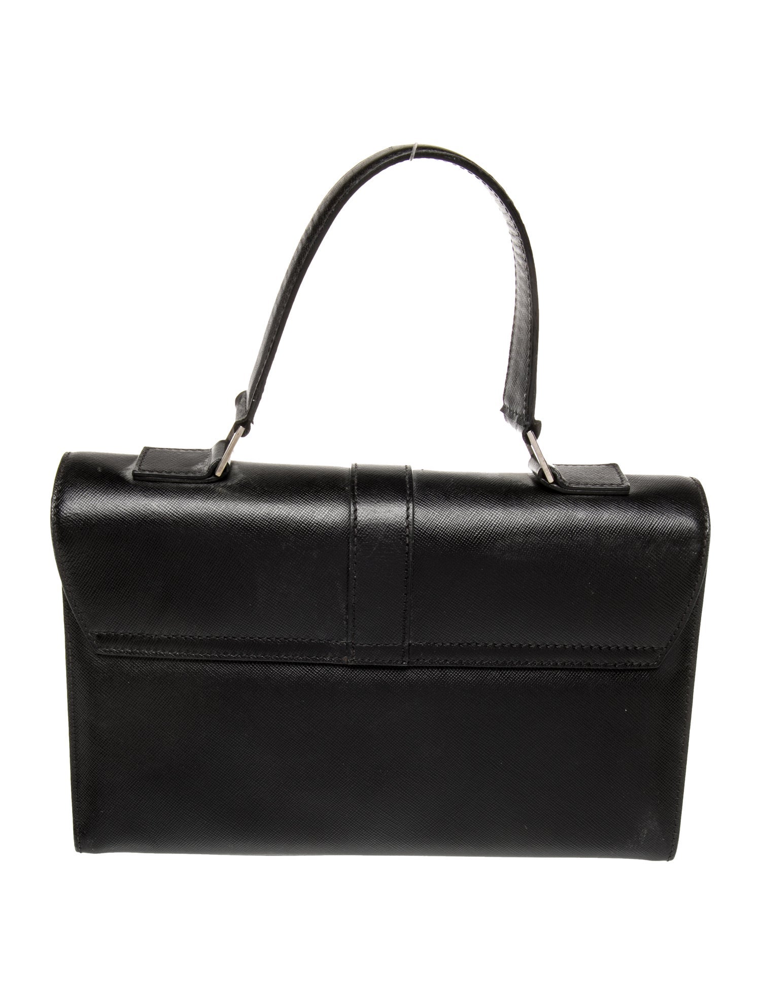 Burberry Leather Top Handle Bag