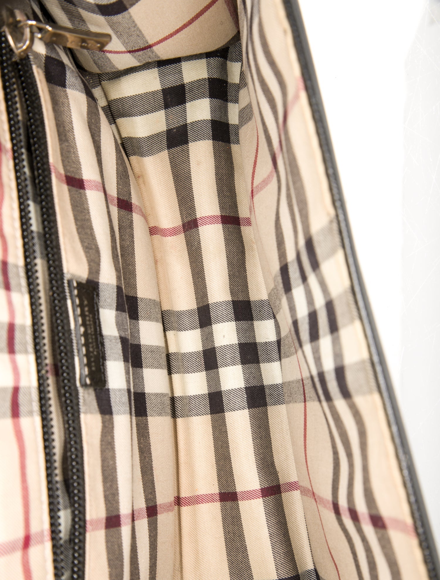 Burberry Leather Top Handle Bag