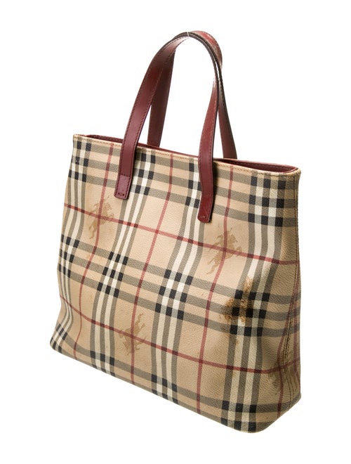 Burberry Haymarket Check Top Handle Bag