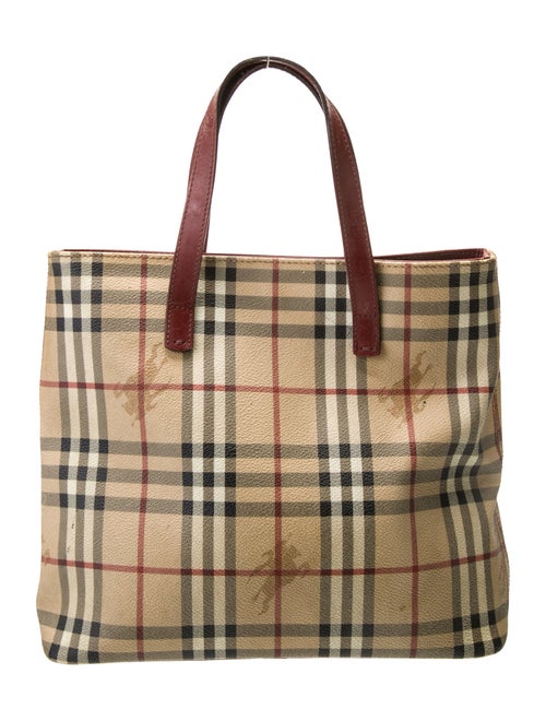Burberry Haymarket Check Top Handle Bag