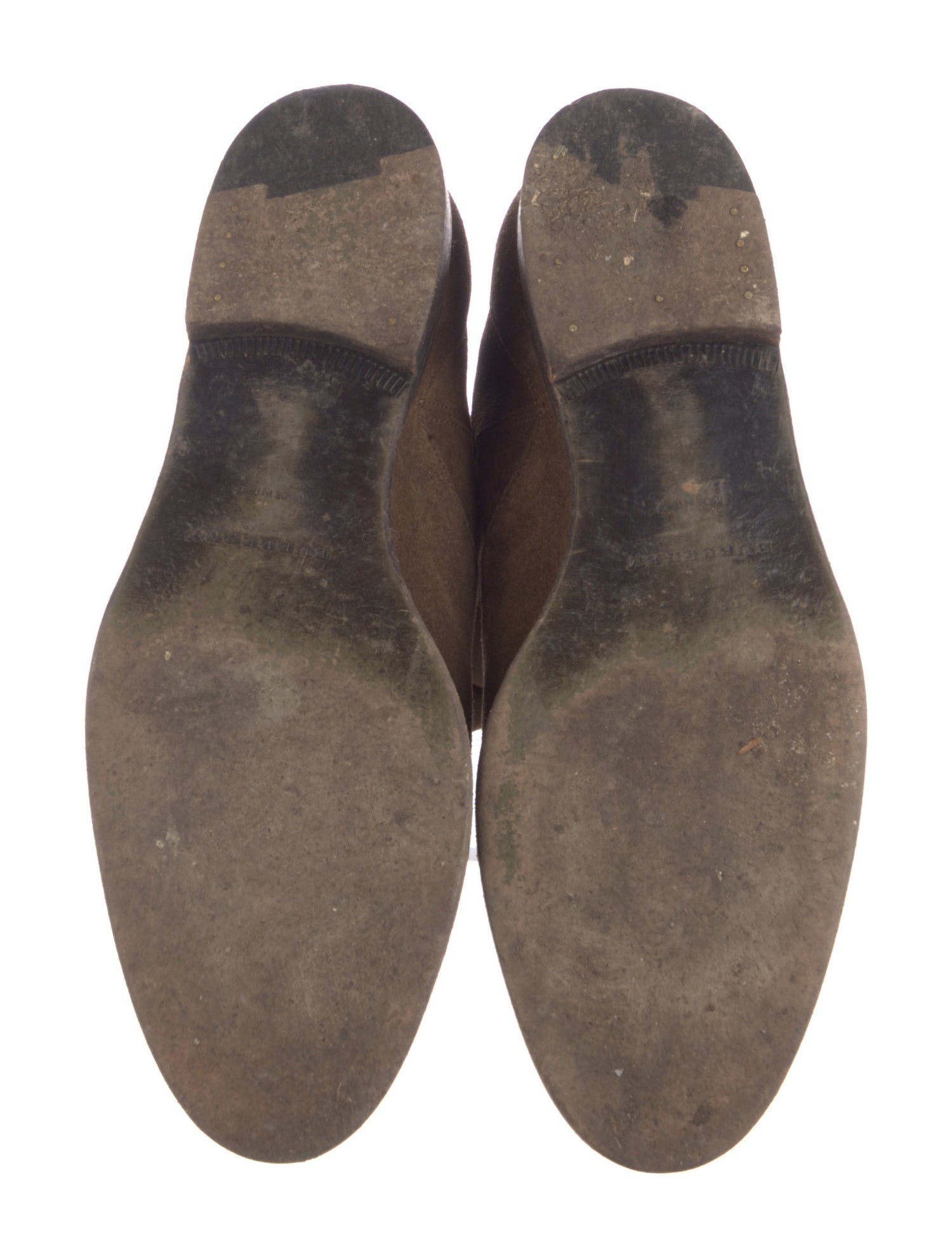 Burberry Suede Moto Boots