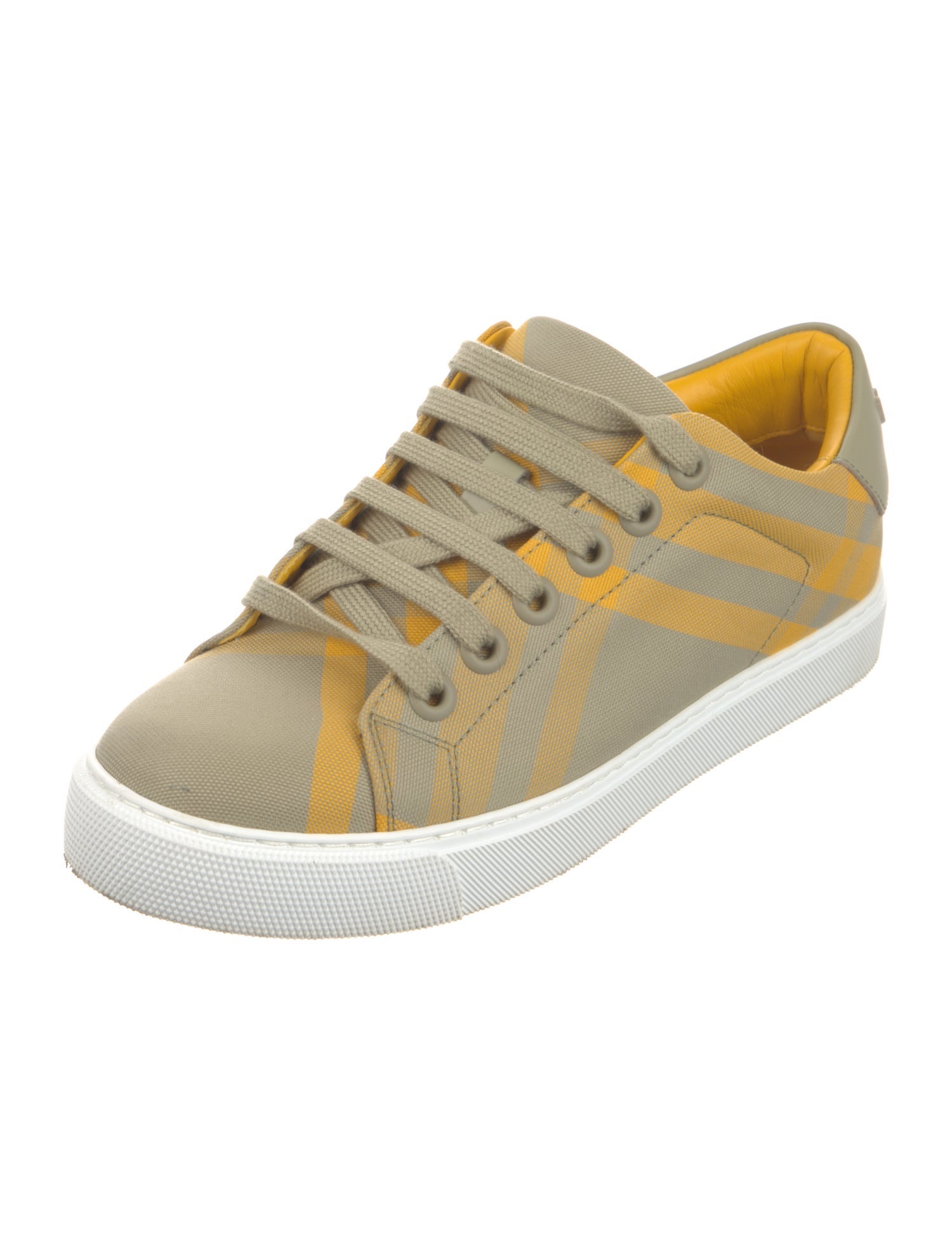 Burberry Exploded Check Pattern Canvas Sneakers