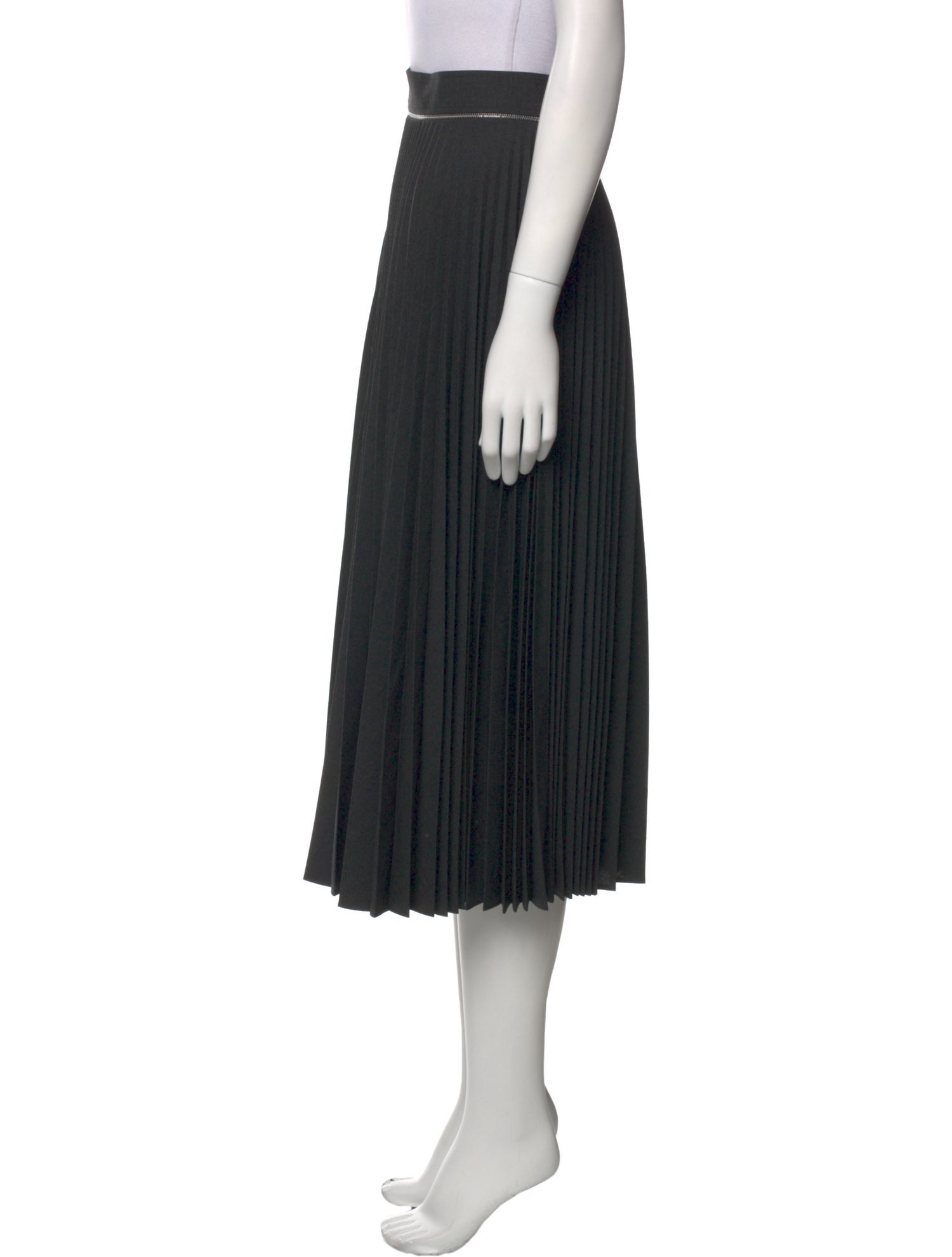 Burberry Wool Midi Length Skirt