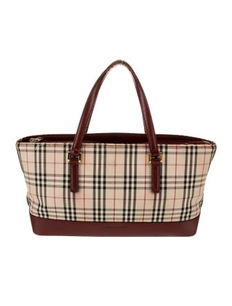 Burberry Nova Check Top Handle Bag Vintage