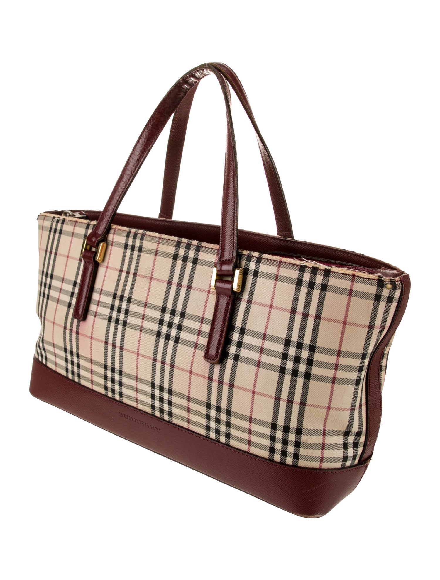 Burberry Nova Check Top Handle Bag Vintage