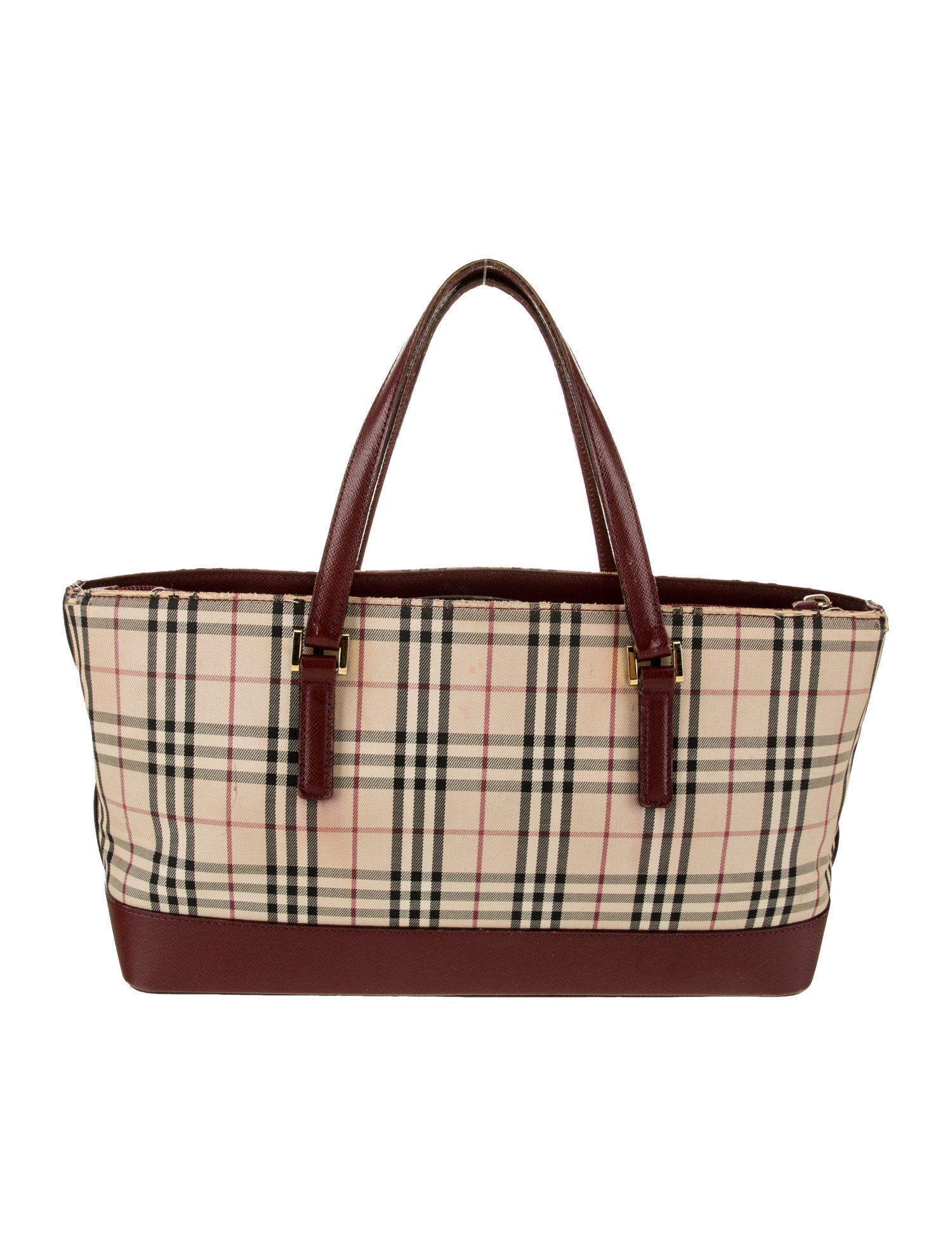 Burberry Nova Check Top Handle Bag Vintage