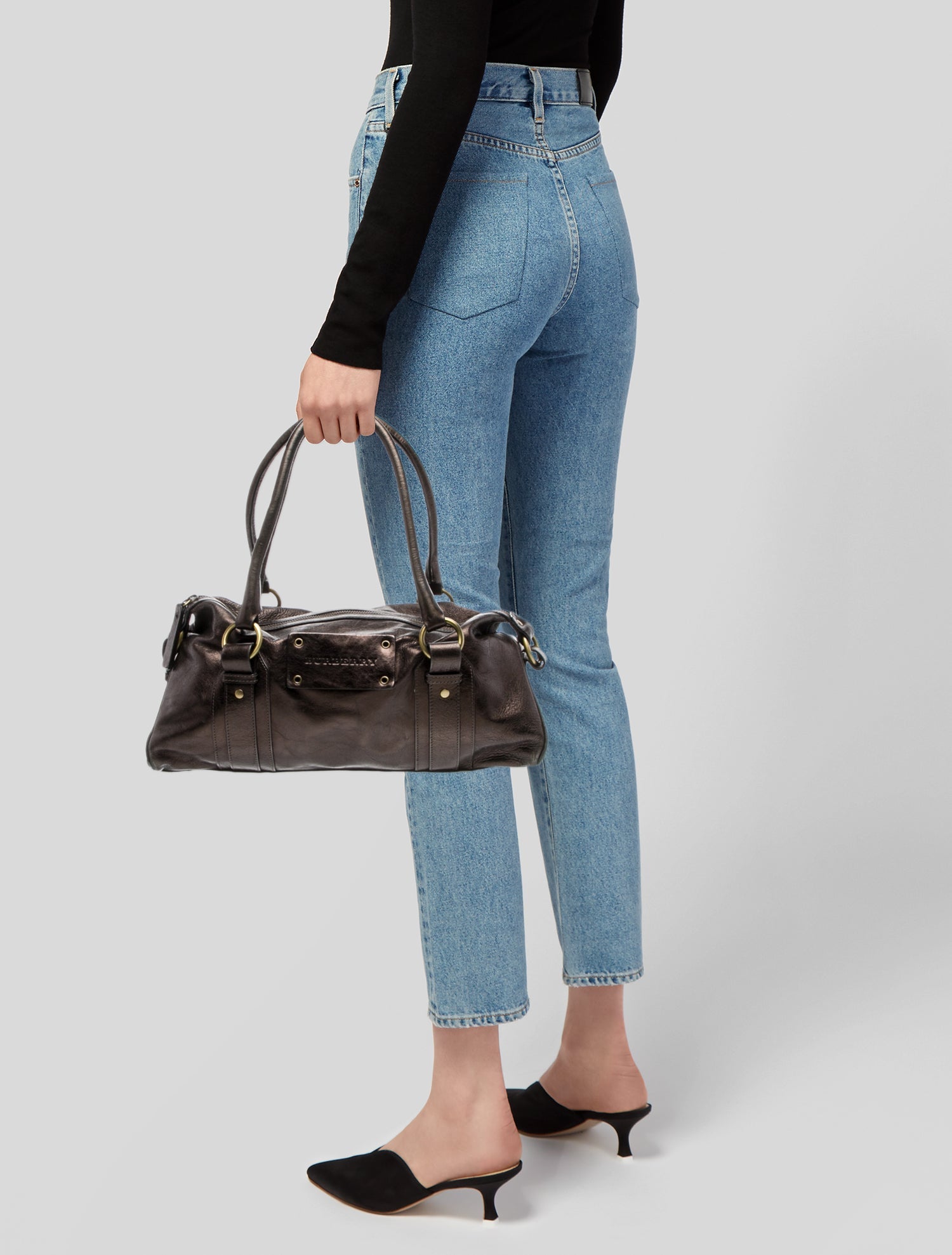 Burberry London Leather Shoulder Bag