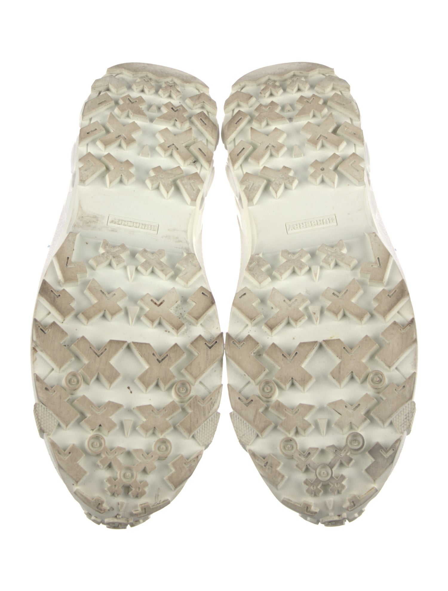 Burberry Colorblock Pattern Sneakers