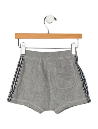 Burberry infant boys grey and black shorts