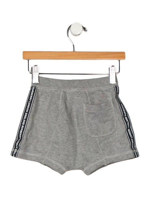 Burberry infant boys grey and black shorts