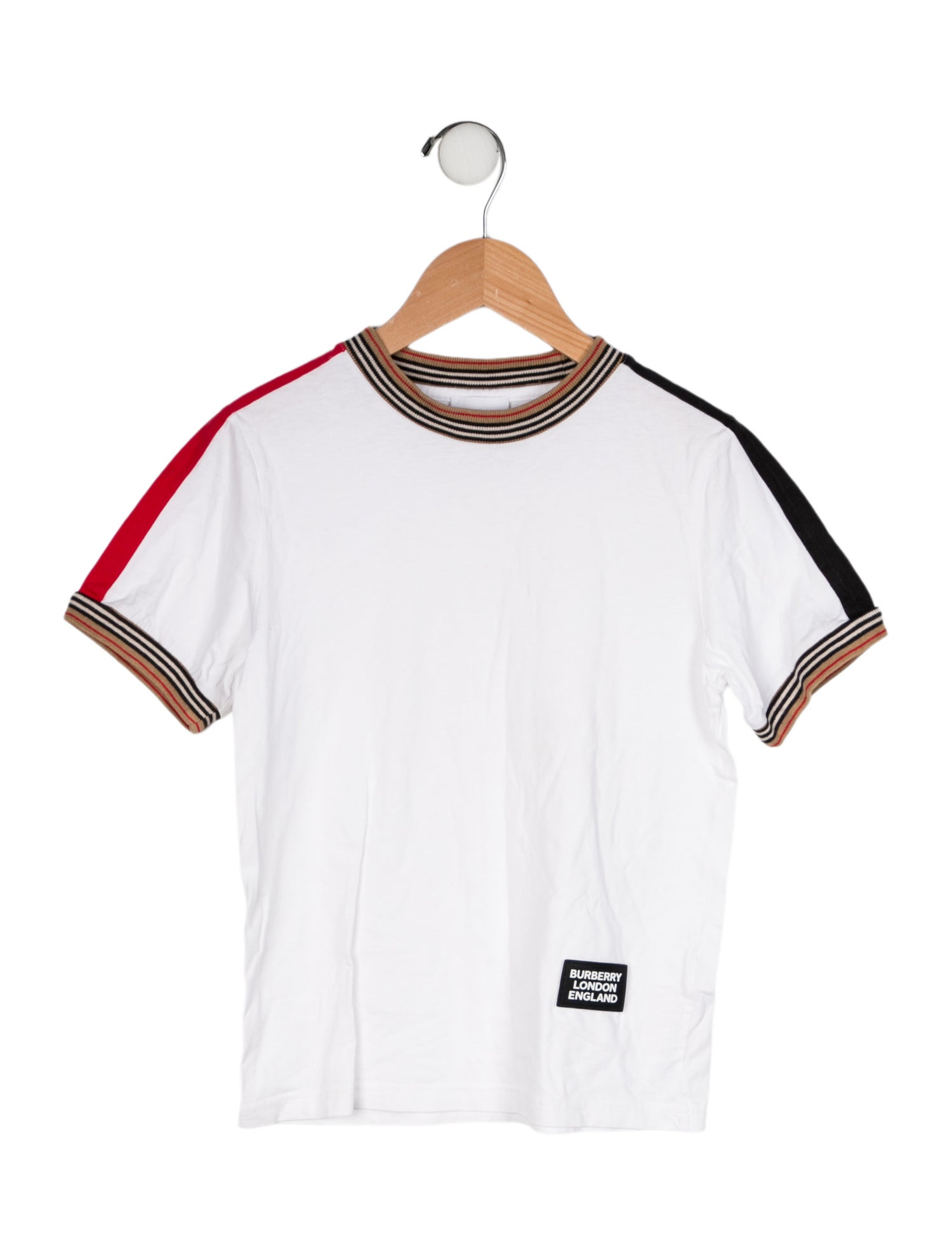 Burberry Solid Check T-Shirt