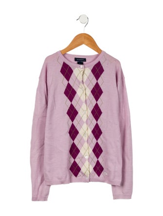 Burberry Girls Pattern Caridgan