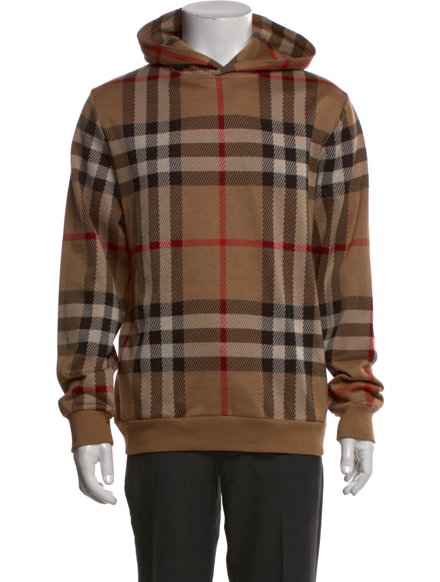 Burberry House Check Pattern Crew Neck Hoodie w/ Tags