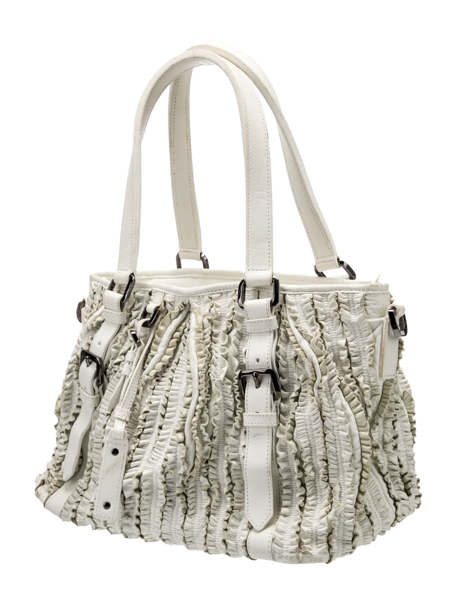 Burberry Leather Top Handle Bag