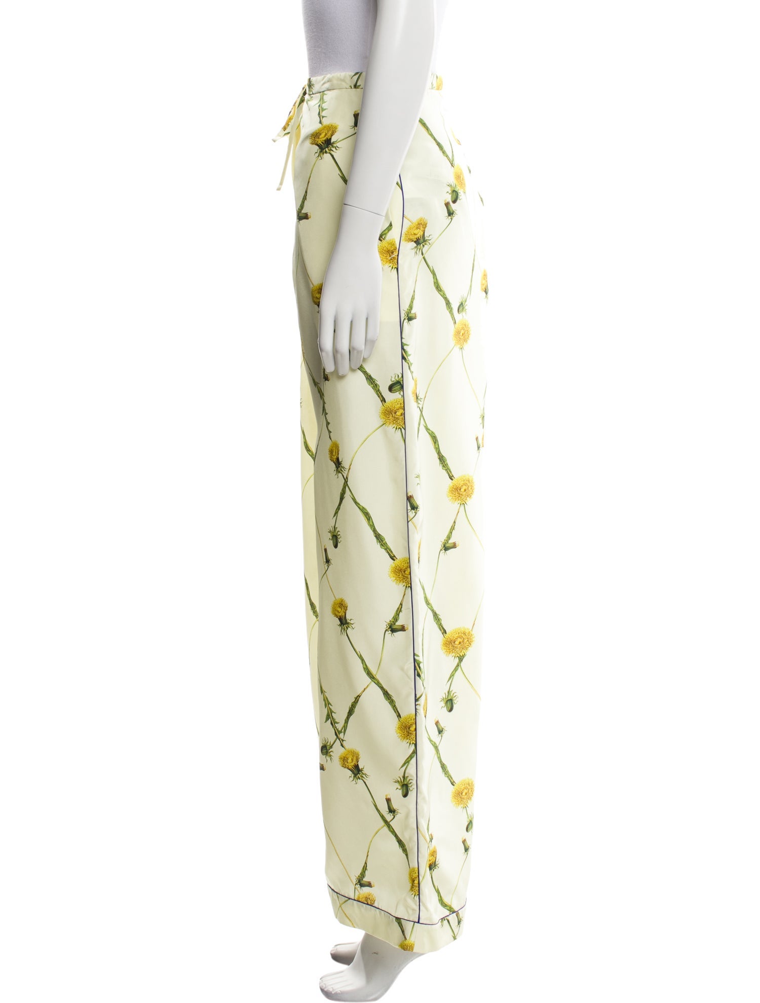 Burberry Silk Wide Leg Pants w/ Tags