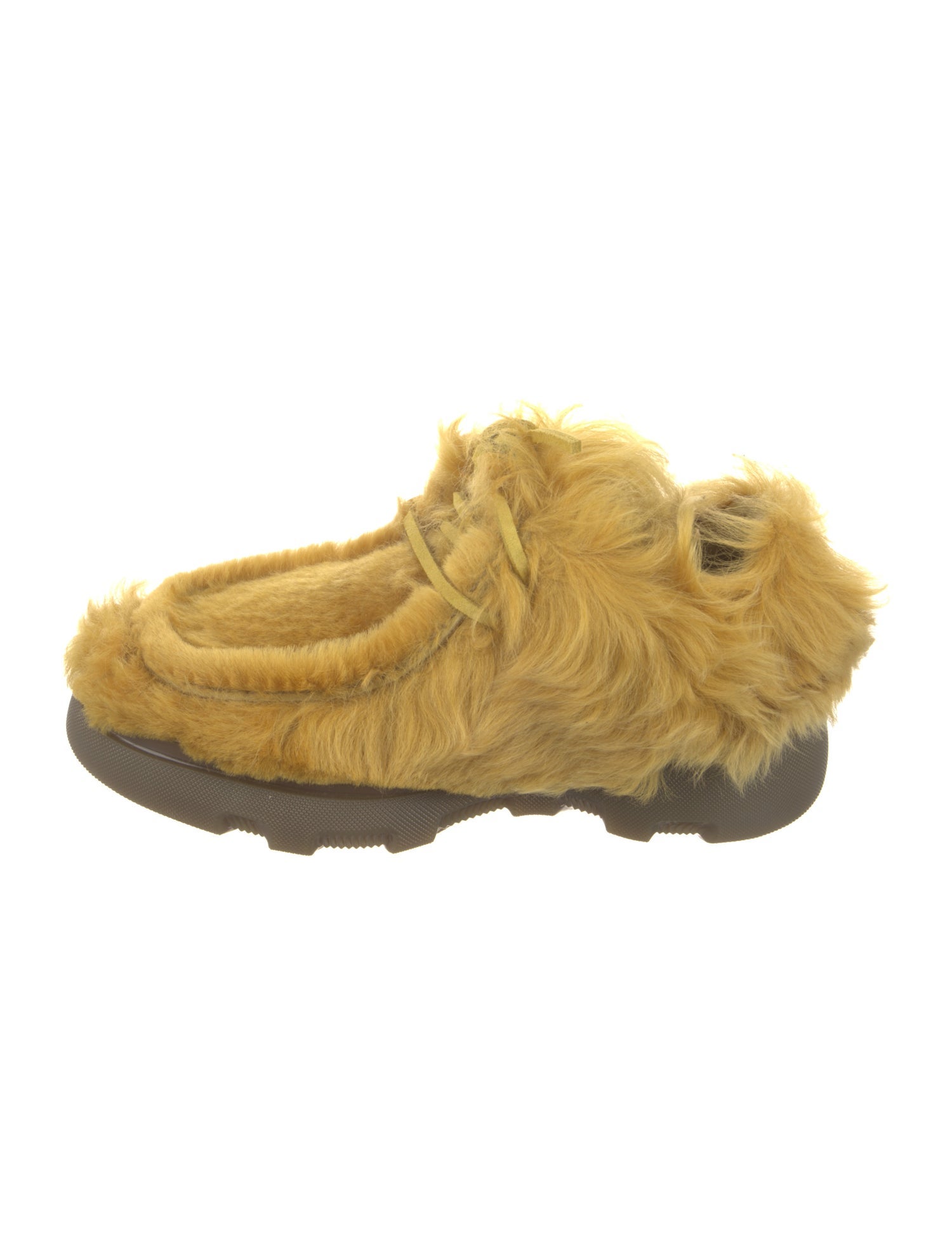 Burberry Fur Moccasins