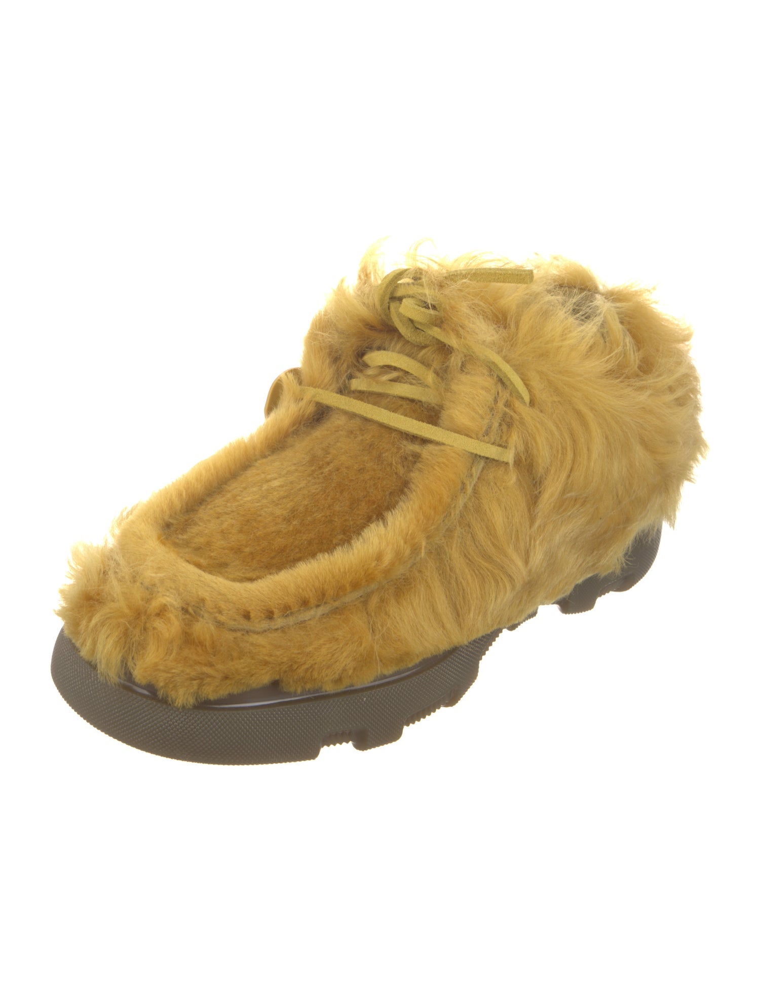 Burberry Fur Moccasins