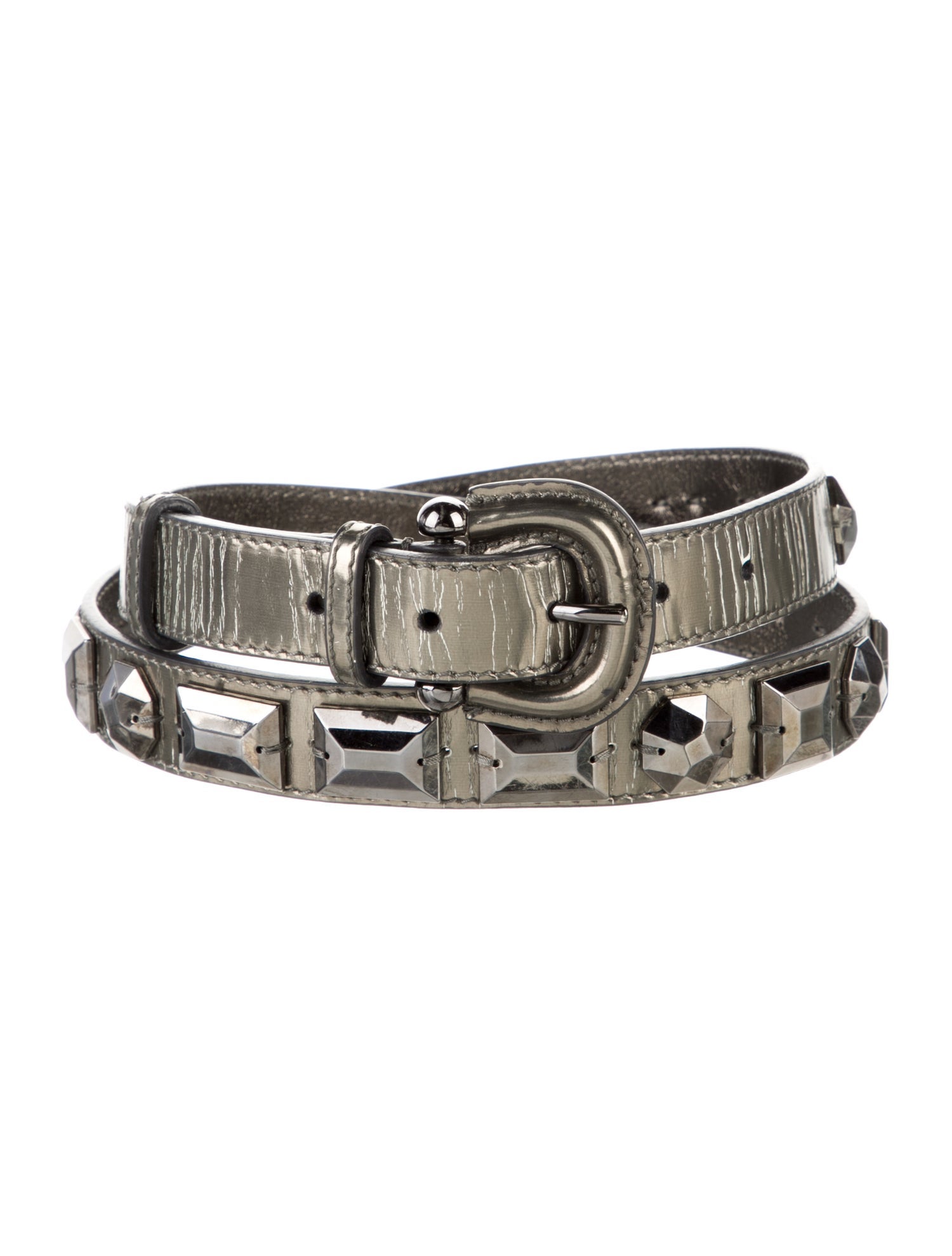 Burberry Leather Studded Accents Belt