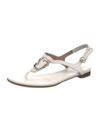 Burberry Leather Slingback Sandals