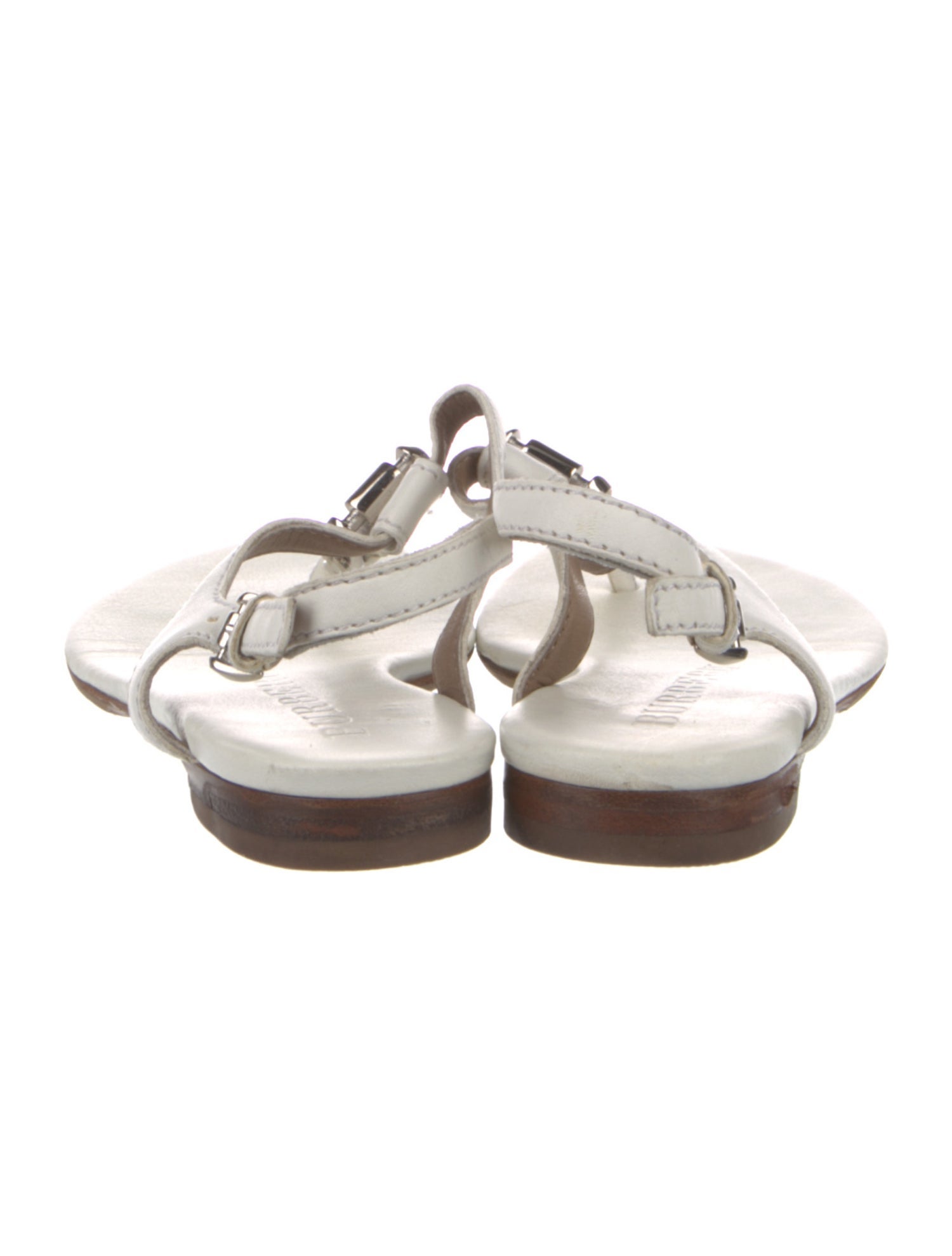 Burberry Leather Slingback Sandals