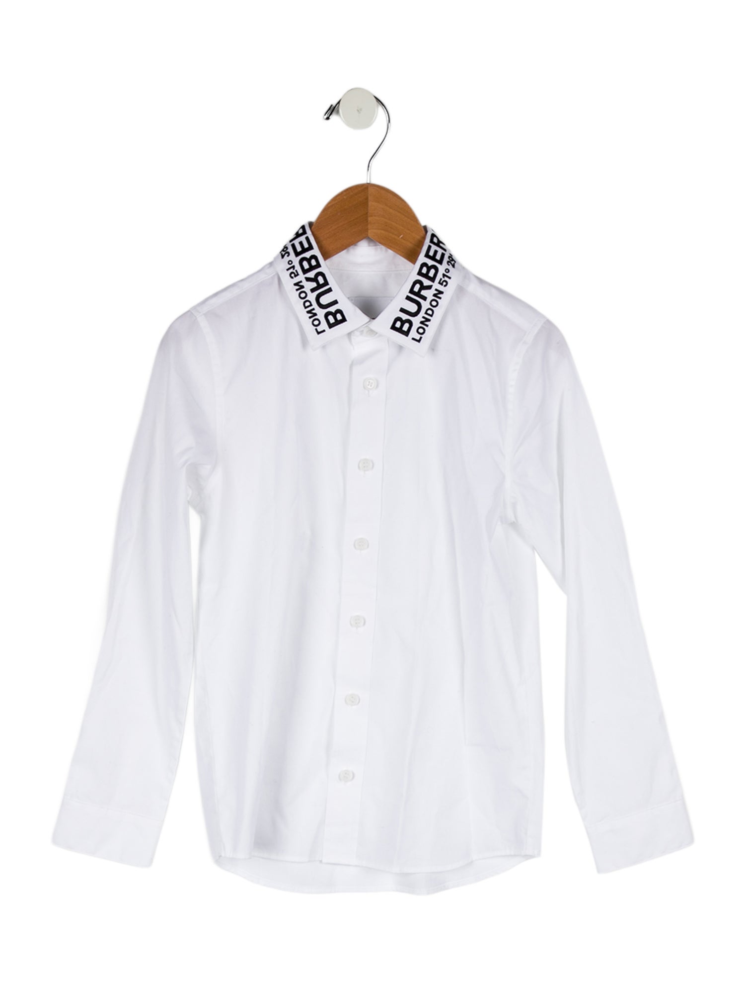 Burberry Boys' Long Sleeve Button Up Shirt