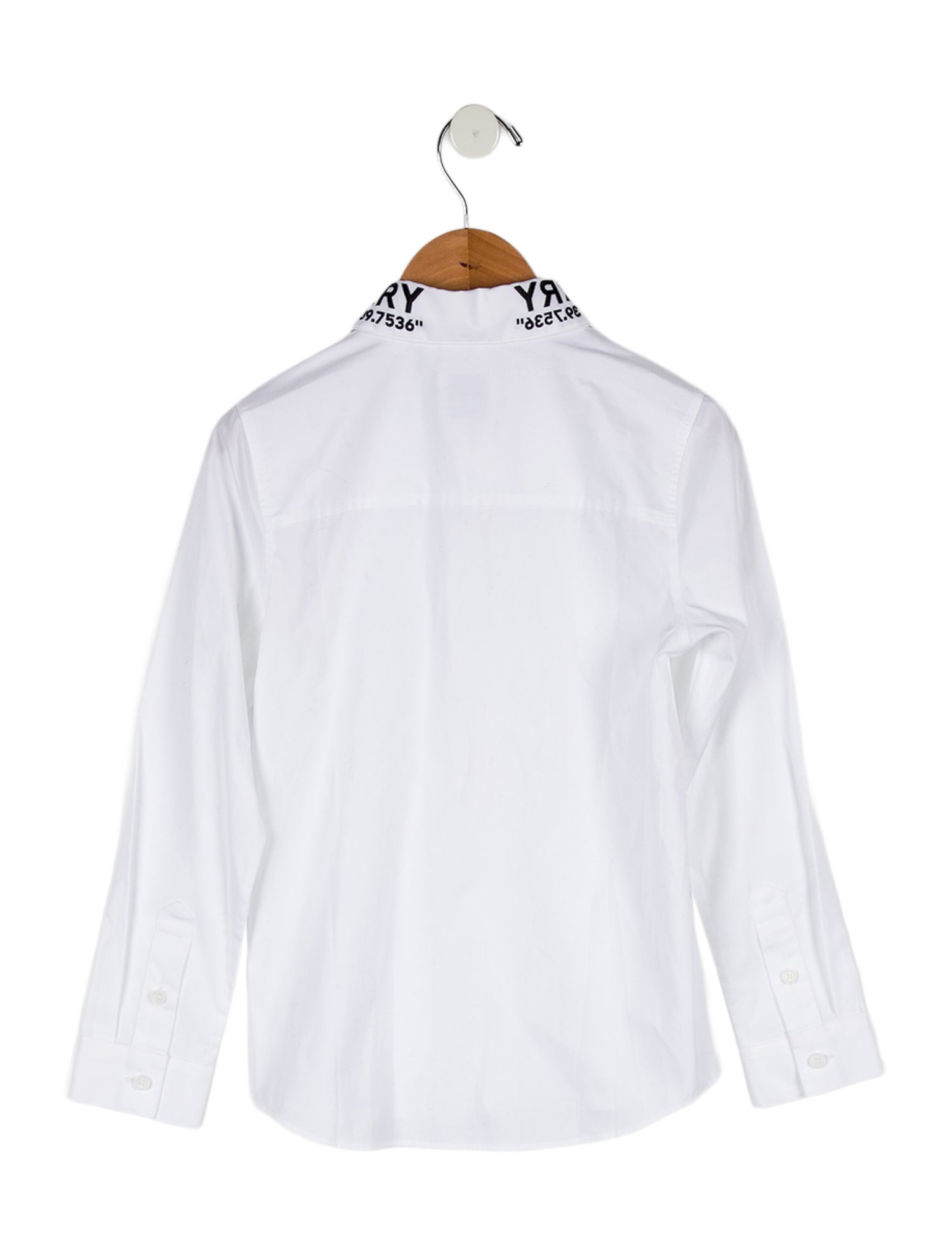 Burberry Boys' Long Sleeve Button Up Shirt