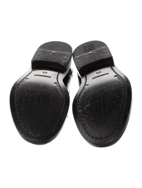 Burberry Patent Leather Studded Accents Loafers