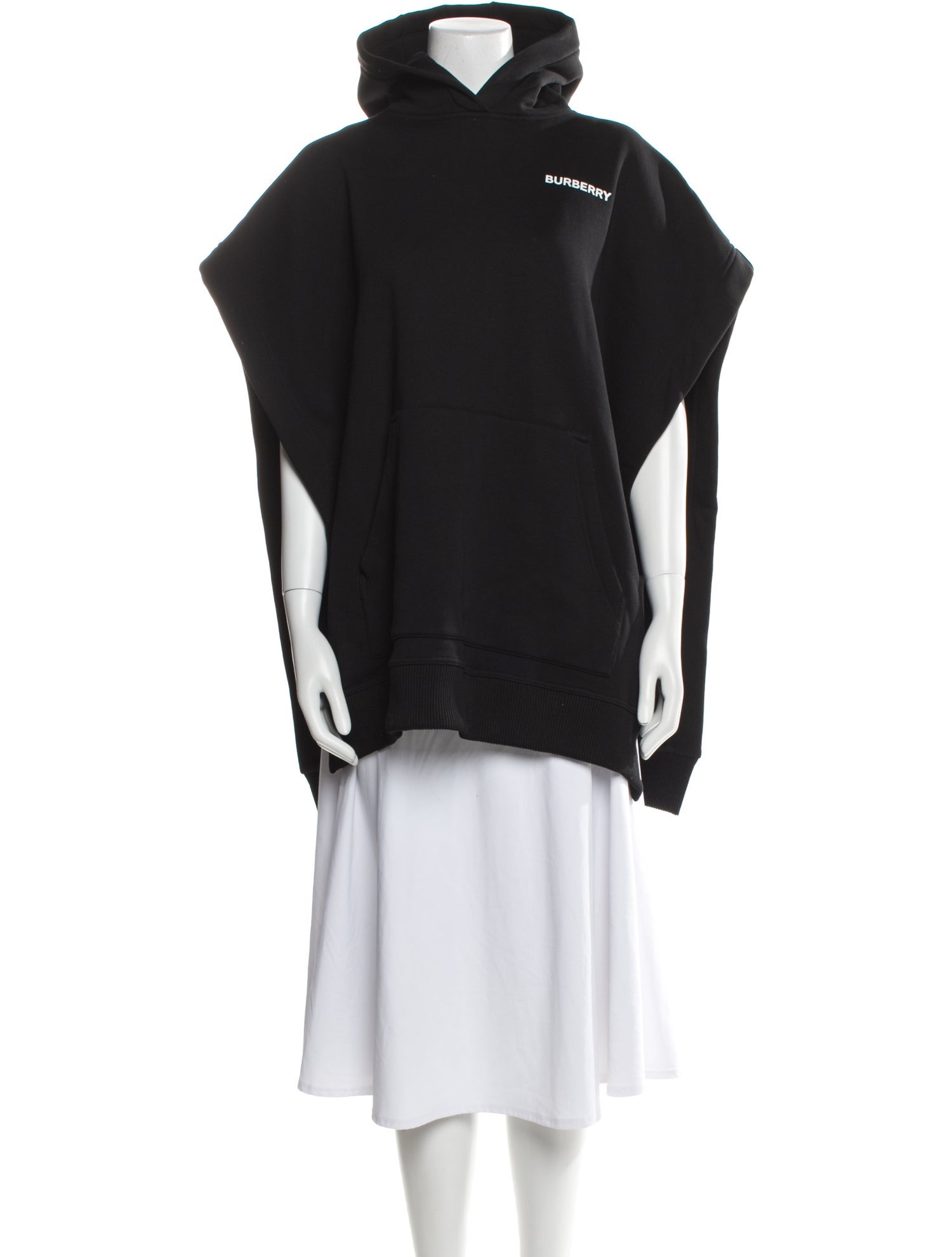 Burberry Mock Neck Short Sleeve Hoodie
