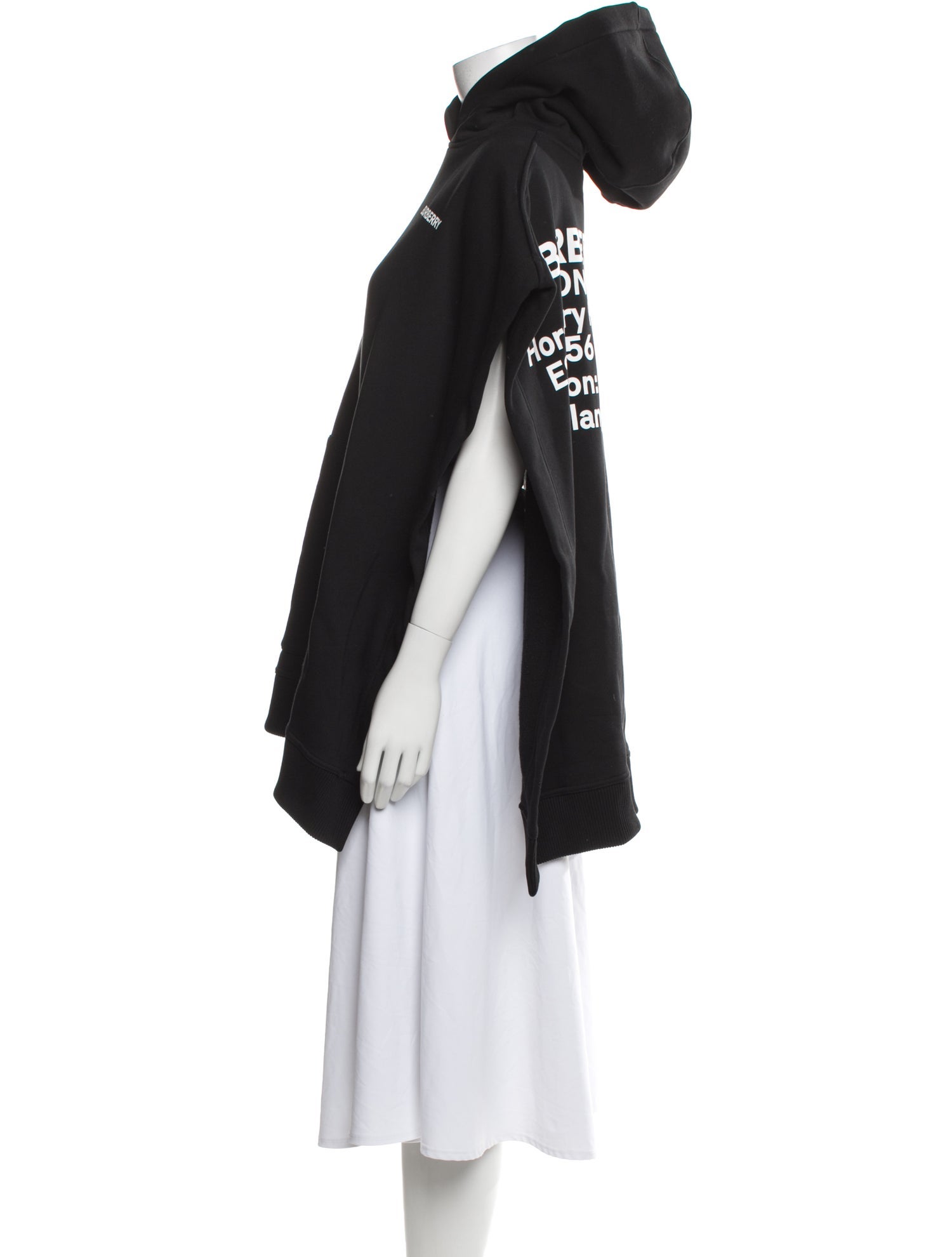 Burberry Mock Neck Short Sleeve Hoodie