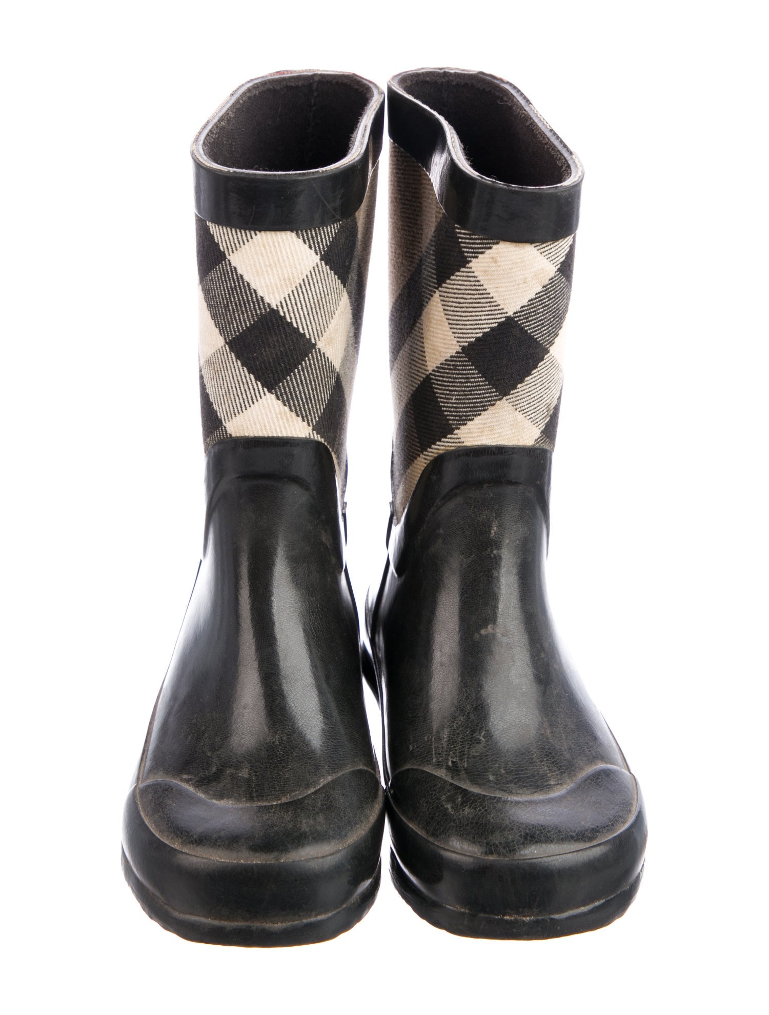 Burberry Boys' Patterned Rubber Rain Boots