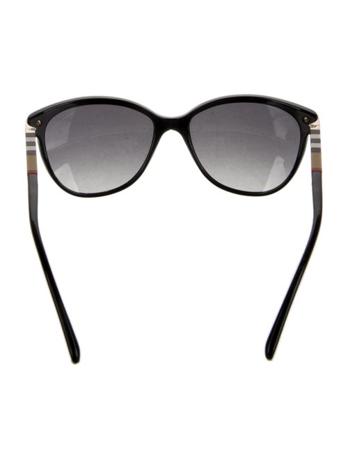 Burberry Nova Check Pattern Cat-Eye Sunglasses