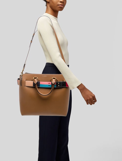 Burberry Leather Belt Tote Medium