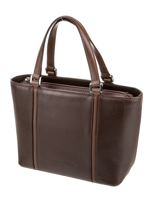 Burberry Leather Top Handle Bag