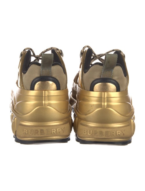 Burberry Leather Printed Athletic Sneakers