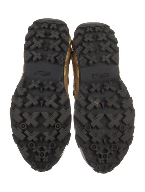 Burberry Leather Printed Athletic Sneakers