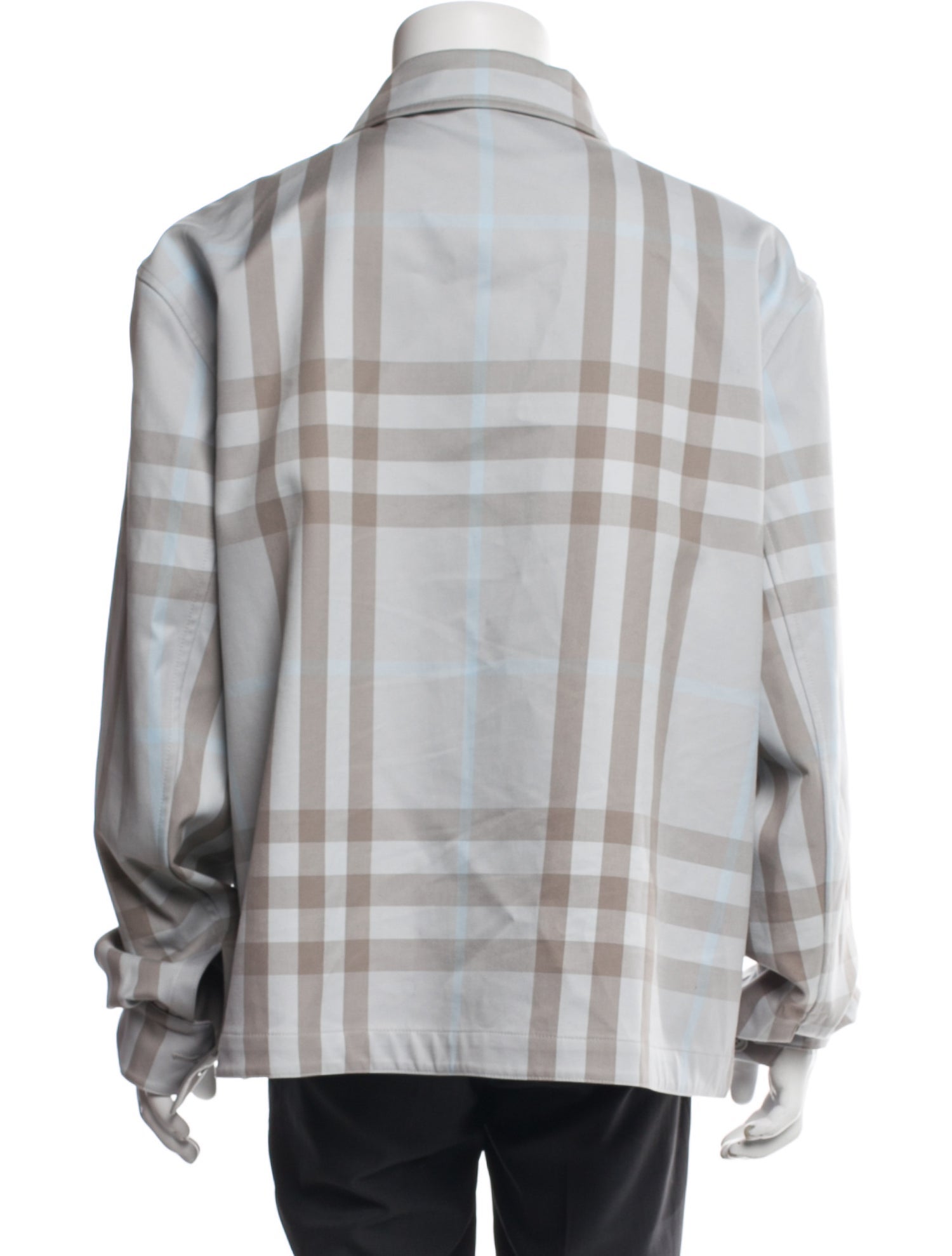 Burberry Plaid Print Jacket