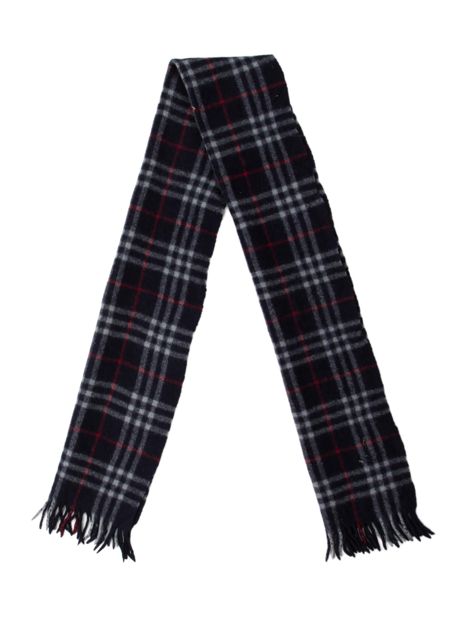 Burberry Lambswool Nova Check Pattern Scarf
