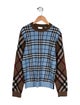 Burberry Check Print Crewneck Sweater
