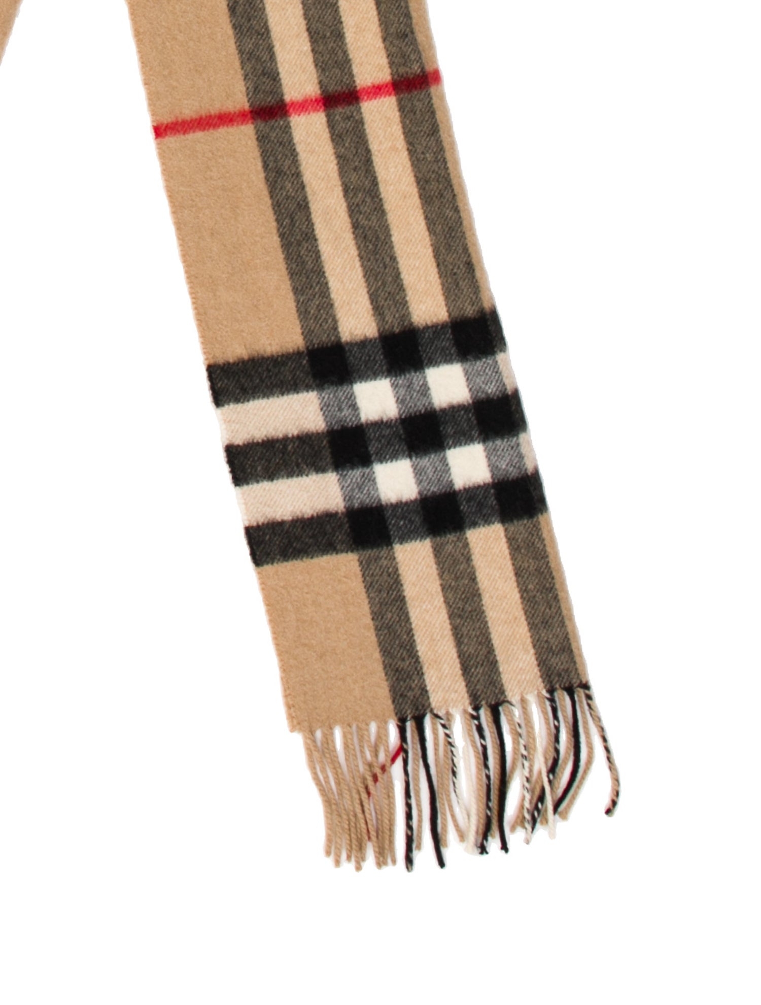 Burberry Cashmere Nova Check Pattern Scarf