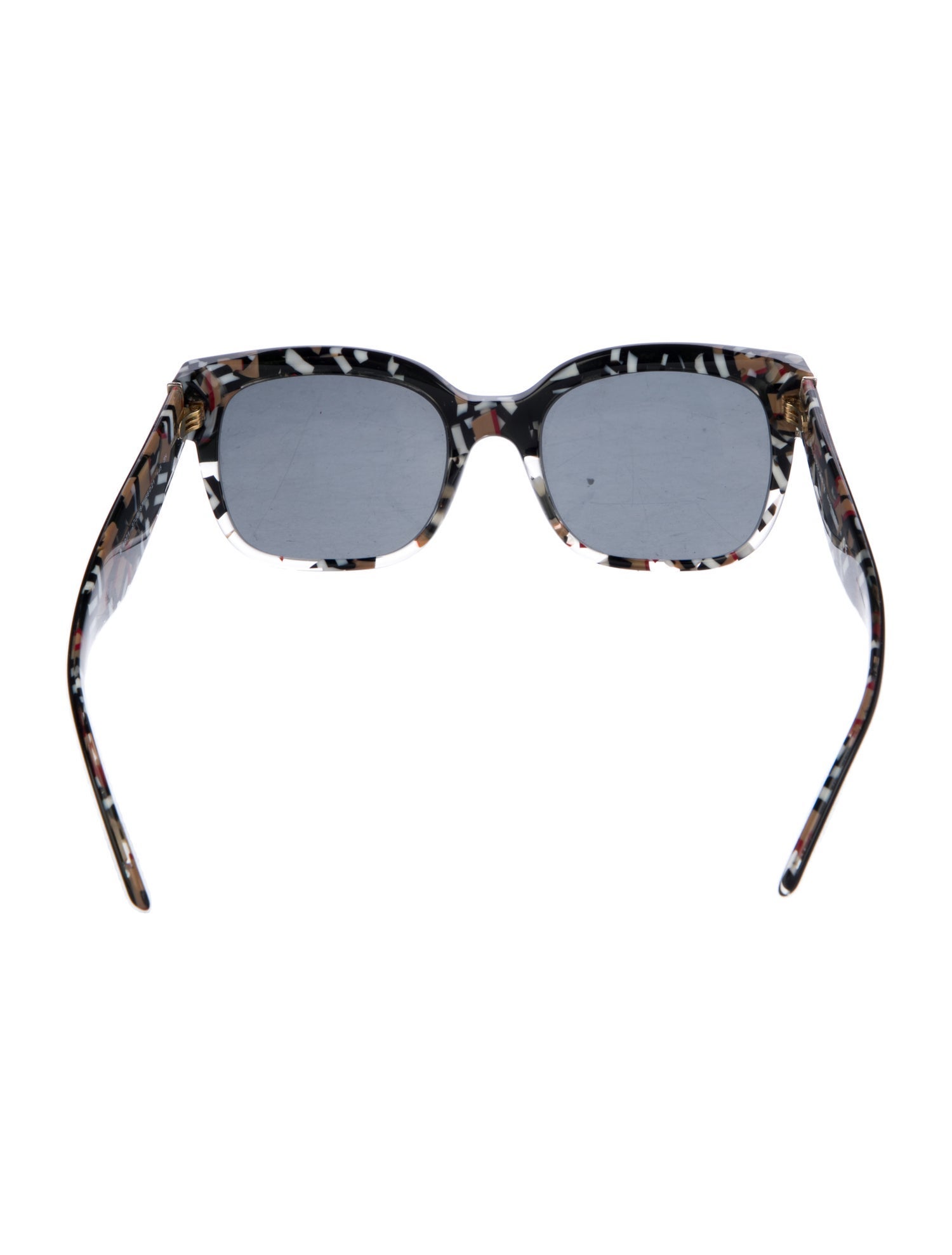 Burberry House Check Pattern Square Sunglasses