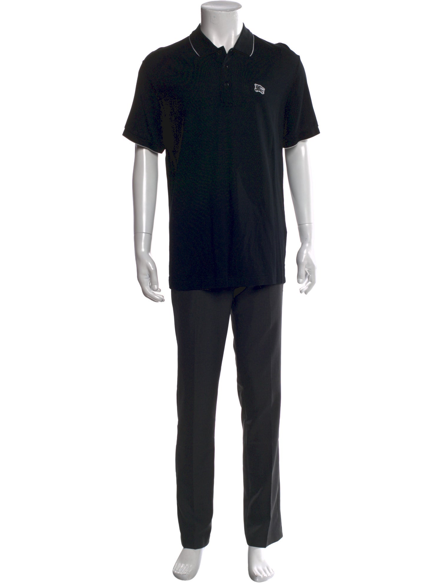 Burberry Crew Neck Short Sleeve Polo Shirt