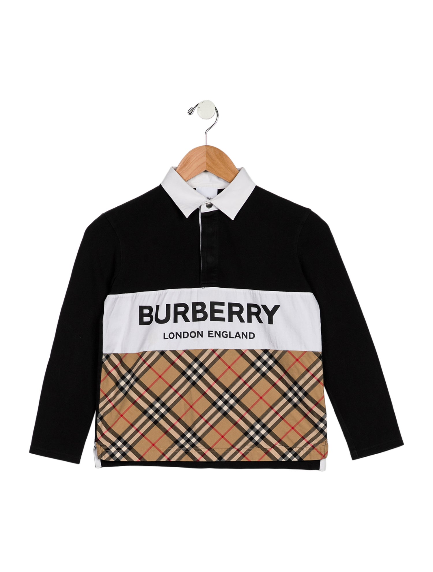 Burberry kid boys multicolored polo shirt