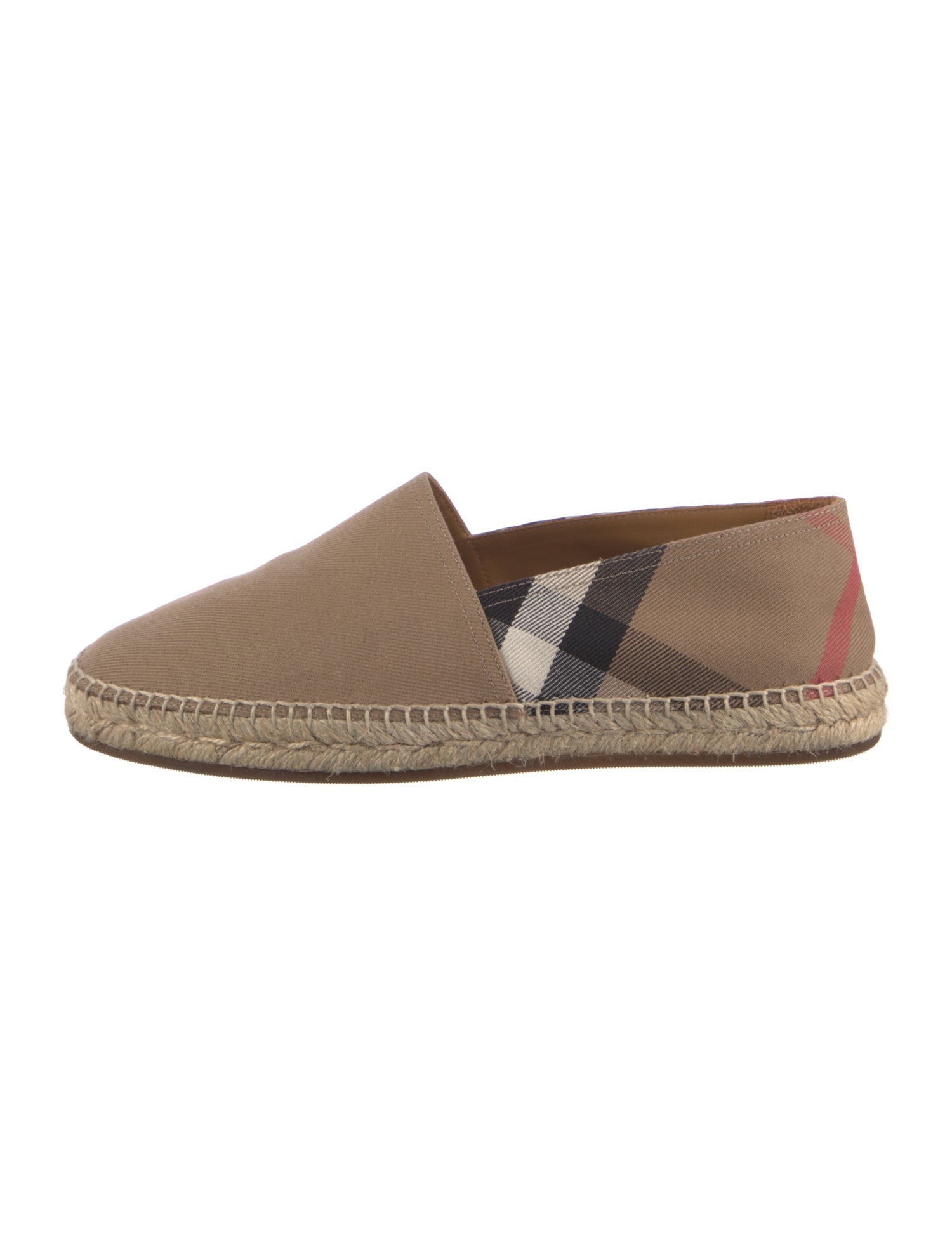 Burberry Nova Check Pattern Canvas Espadrilles