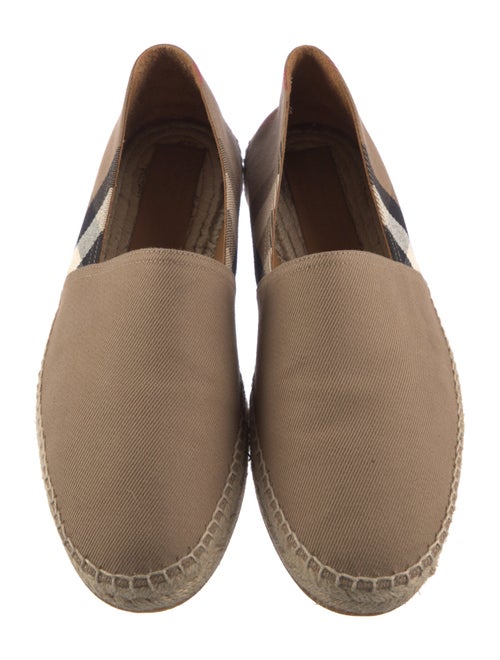 Burberry Nova Check Pattern Canvas Espadrilles