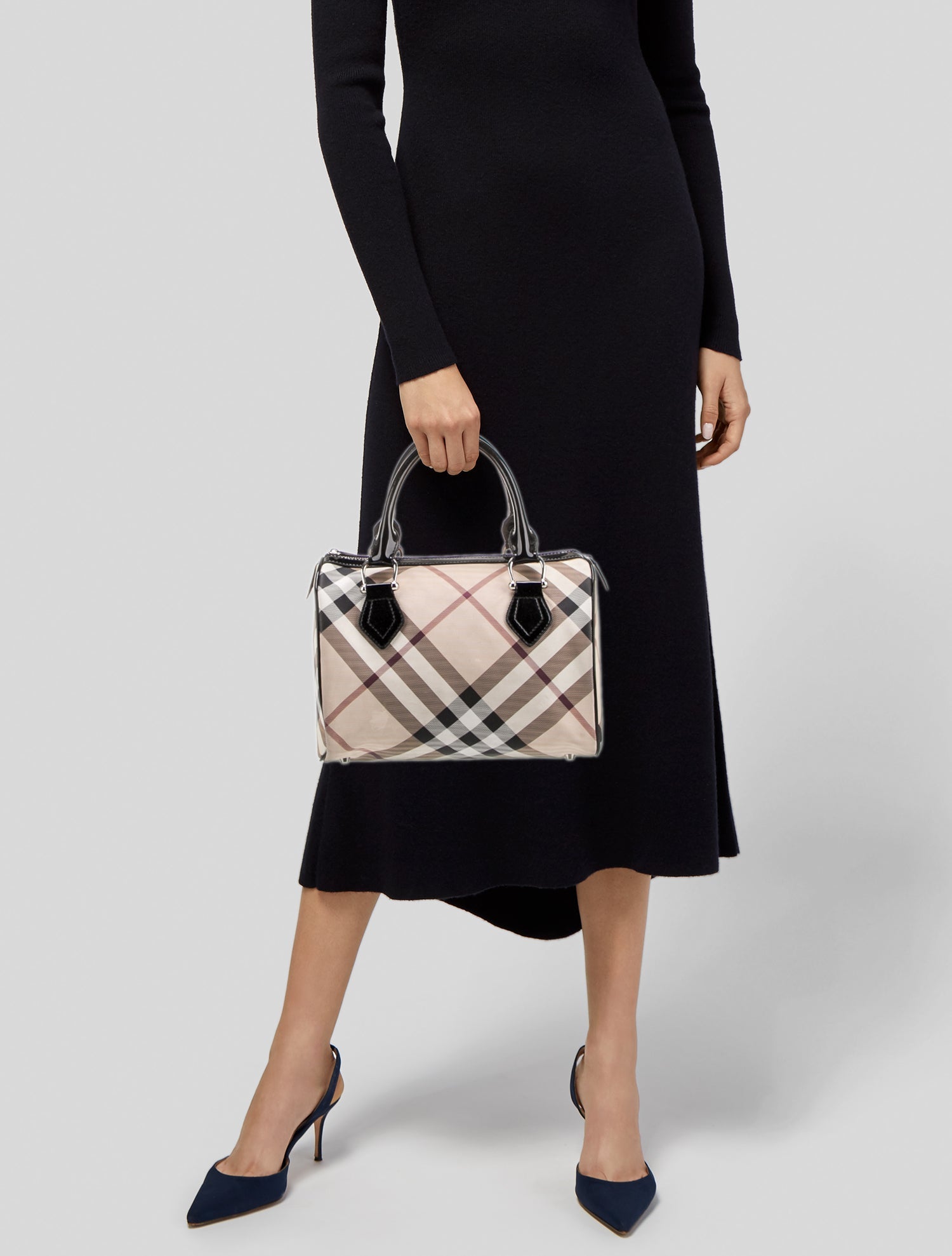 Burberry Nova Check Top Handle Bag