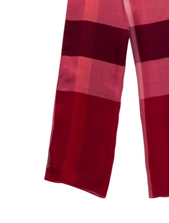 Burberry Silk Exploded Check Pattern Scarf