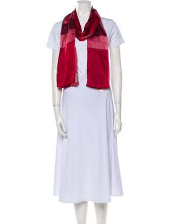 Burberry Silk Exploded Check Pattern Scarf